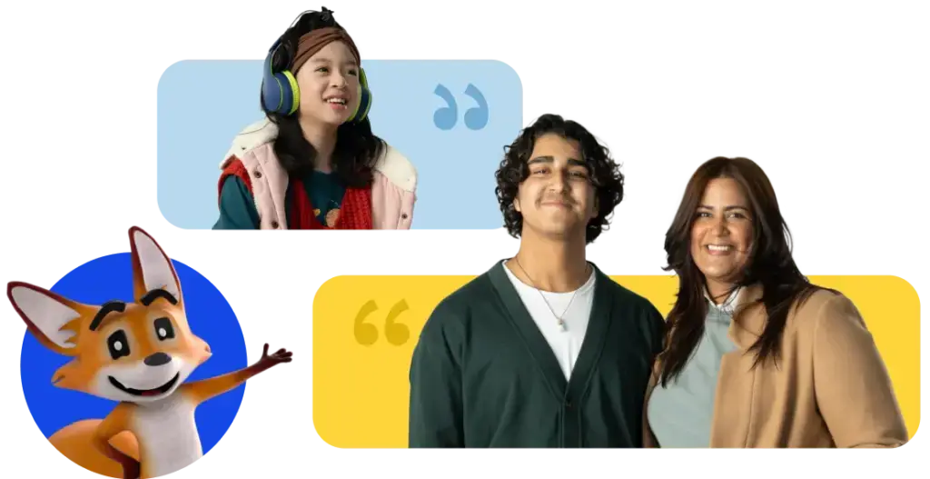 Strider the fox with families